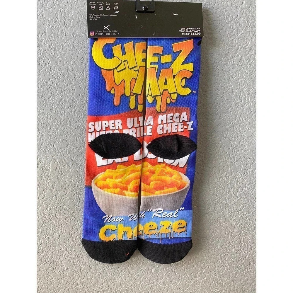 New Odd Sox Chee-Z-Mac Soft Cozy Fall Socks One Pair Fall/Winter Ready
